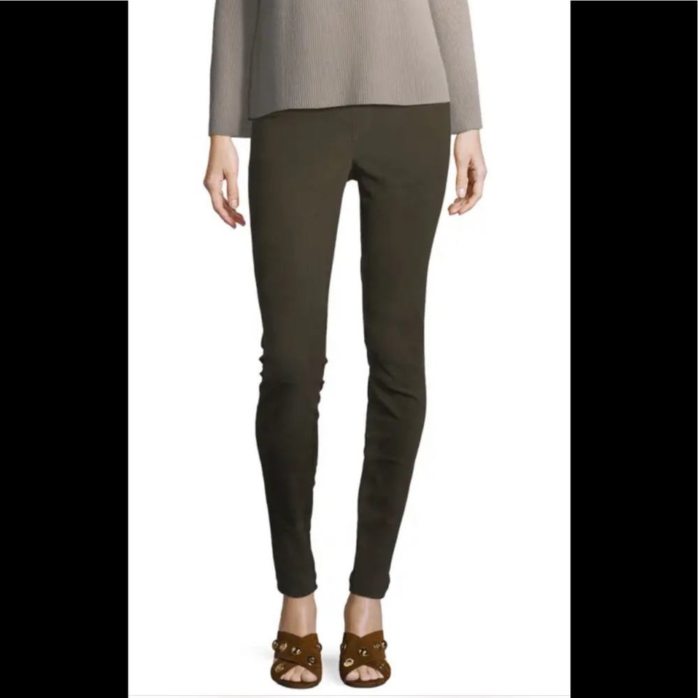 Neiman Marcus stretch suede leggings